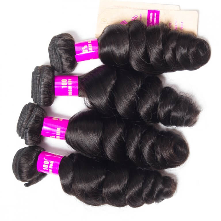 Brazilian Loose Wave Bundles With Frontal Tinashehair