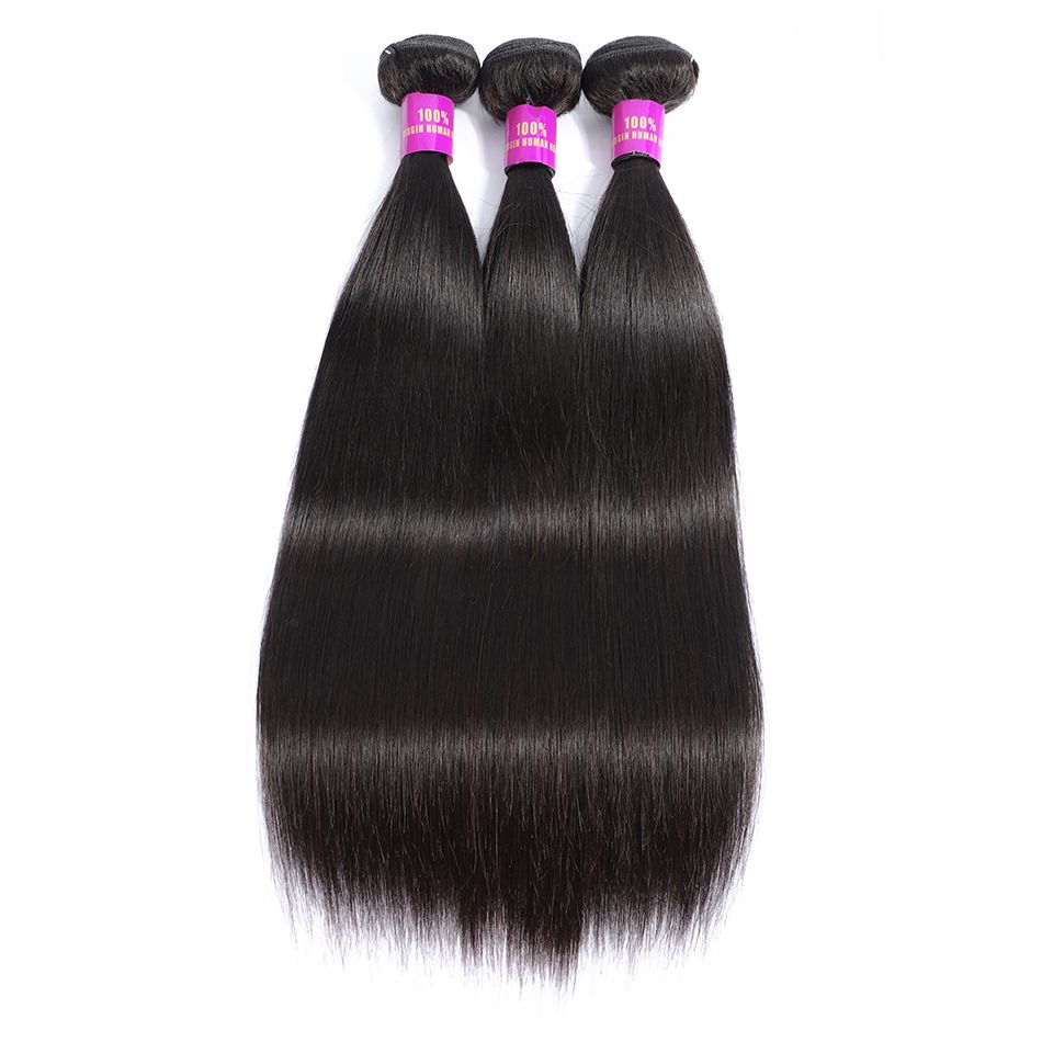 Tinashe Hair Indian Straight Hair 3 Bundles Unprocessed Indian Virgin Hair Straight Human Hair Weave Extensions Natural Color