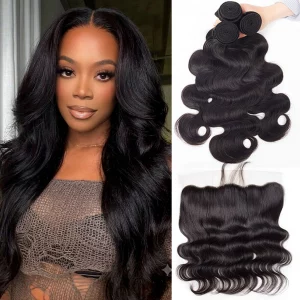 Tinashe hair body wave with frontal