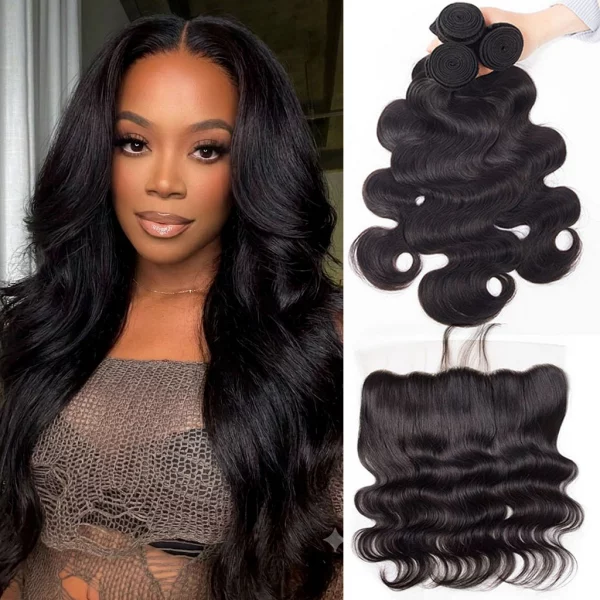 Tinashe hair body wave with frontal