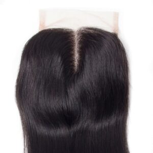 straight hair lace closure 4