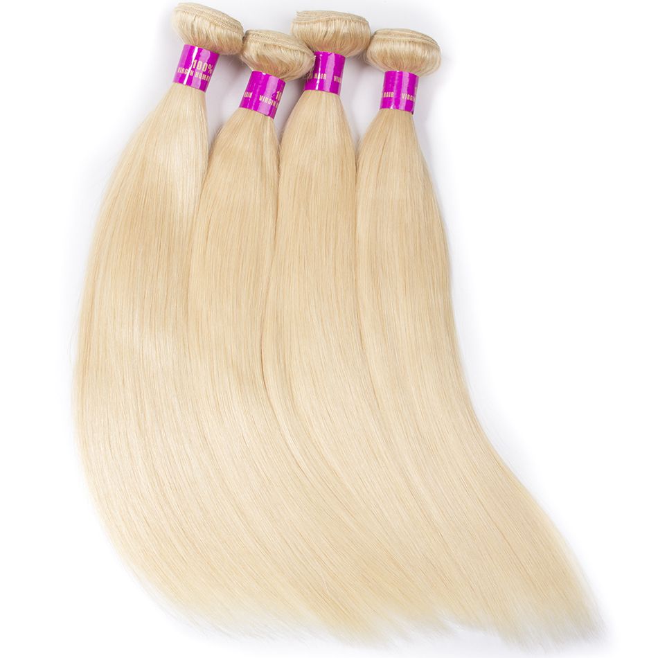 Tinashe Hair 4 Bundles Brazilian Virgin Hair Wave Bundles Color #613 ...