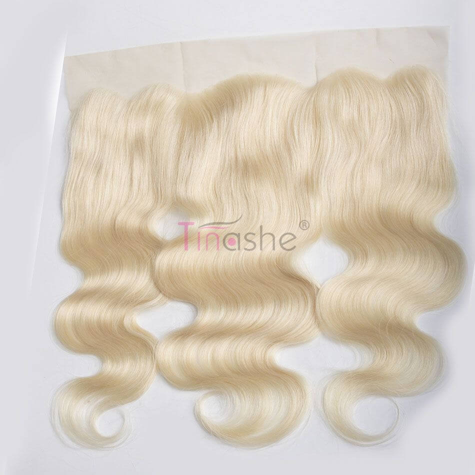 Blonde 613 Hair Color Brazilian Body Wave 13×4 Lace Closure Frontal