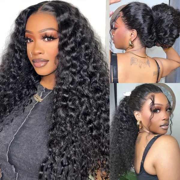 Tinashe hair deep wave 360 lace wig