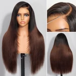 Tinashe hair ombre brown yaki straight wig with layers (2)
