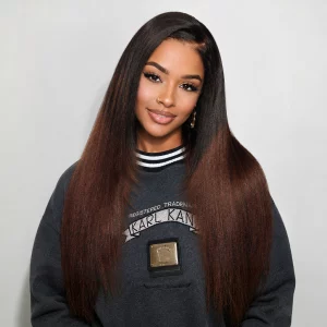 Tinashe hair ombre brown yaki straight wig with layers (4)