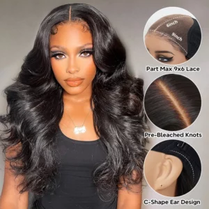 Tinashe hair parting max 9x6 lace wig body wave