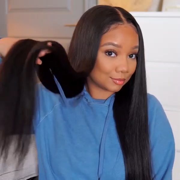 Tinashe hair straight 6x6 lace closure wig
