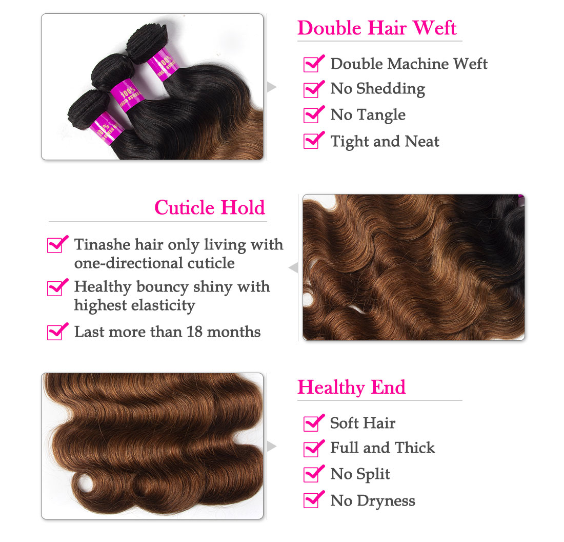 Tinashe hair 1b 30 ombre body wave bundles