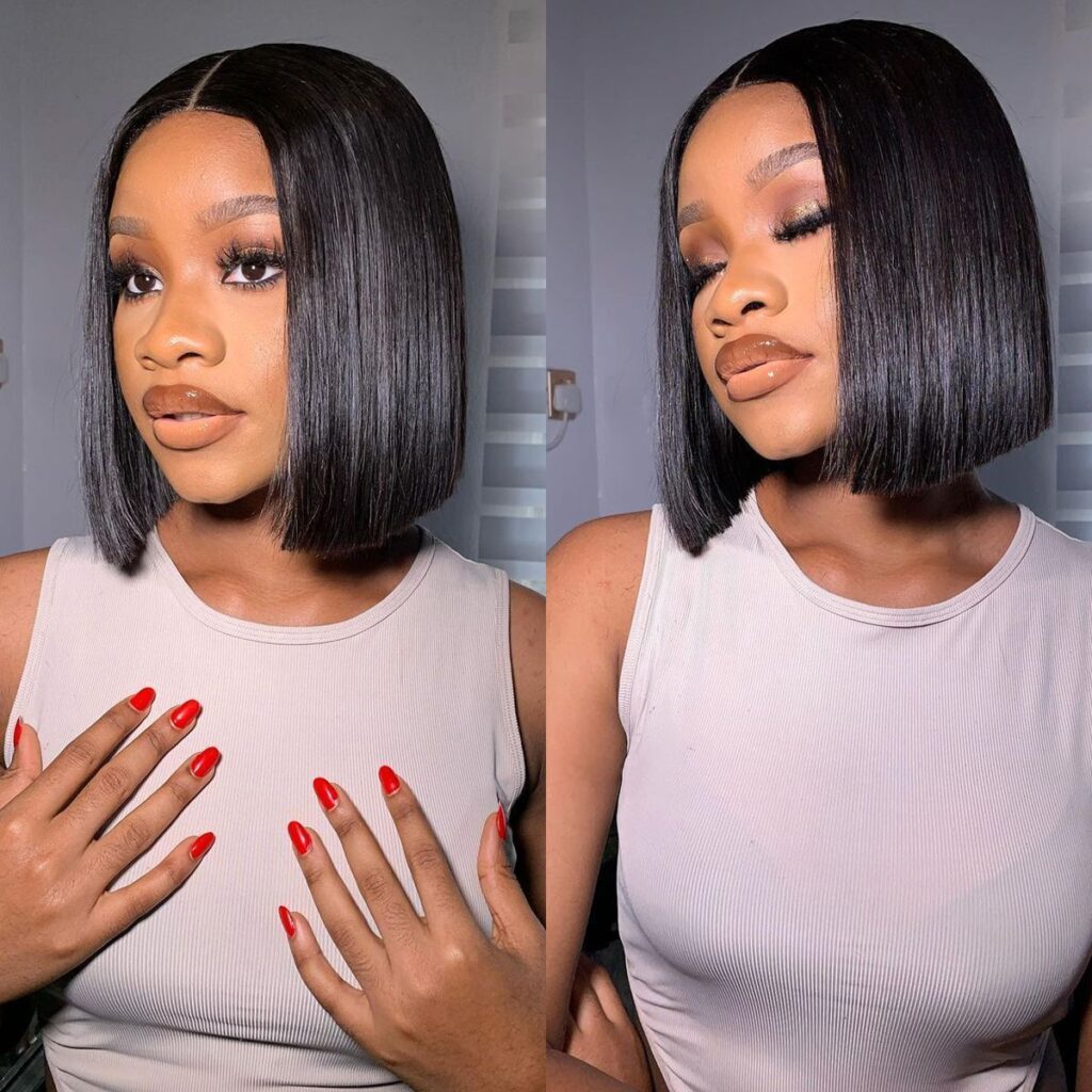 Straight Hair Glueless 5×5 Undetectable HD Lace Closure Bob Wig | Tinashehair Straight Hair Glueless 5×5 Undetectable HD Lace Closure Bob Wig | Tinashehair