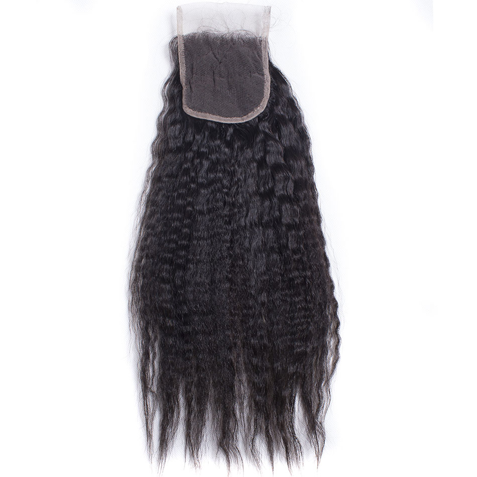 Lace Closure 4×4 Virgin Kinky Straight Human Hair Extensions