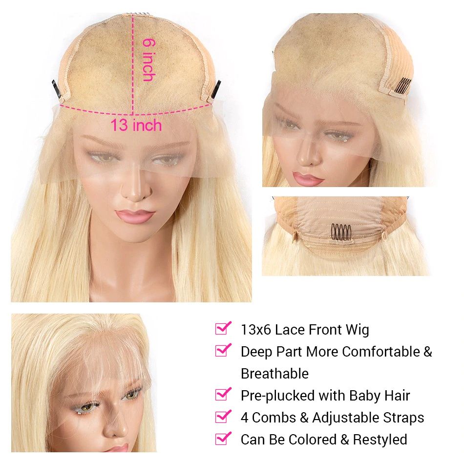 613 Blonde Body Wave 13x6 Lace Front Wigs