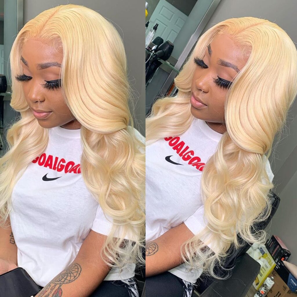 613 Blonde Body Wave Human Hair Lace Front Wigs 180% Density | Tinashe Hair