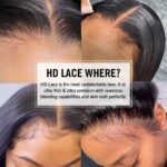 HD lace wig detail
