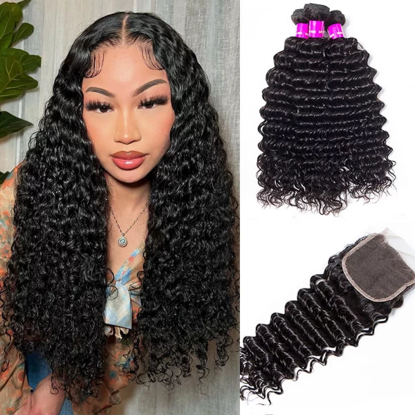 Tinashe hair body wave 3 bundles with HD closure