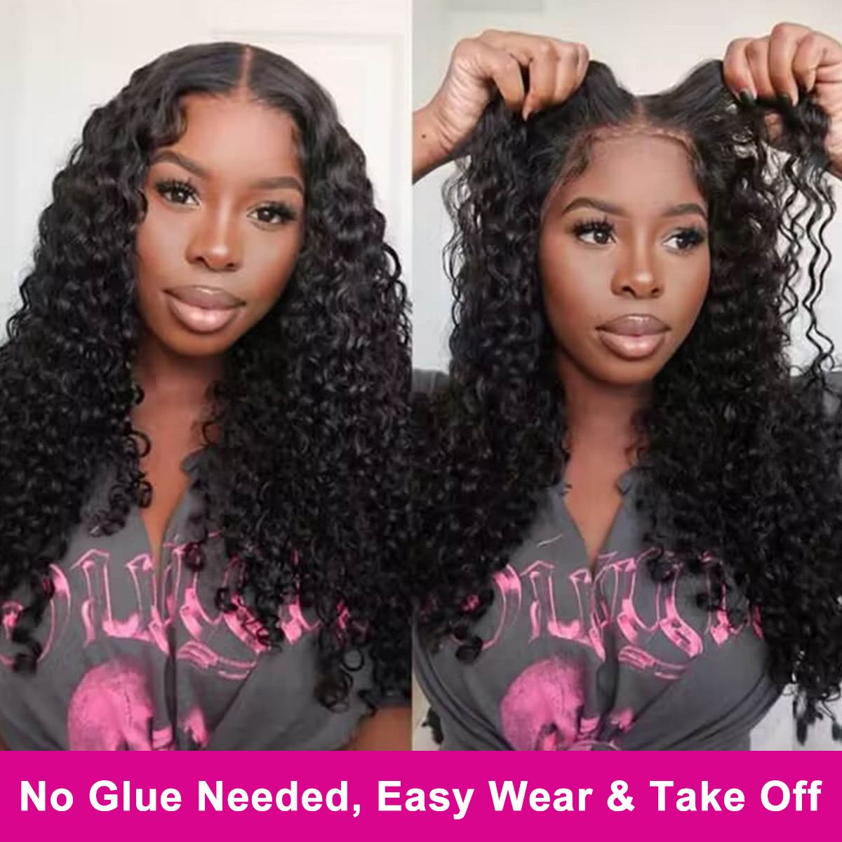 Tinashe hair glueless deep wave lace frontal wig (4)