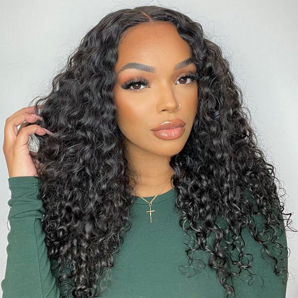 Pre Plucked 13x6 Lace Front Wigs Curly Human Hair Tinashehair