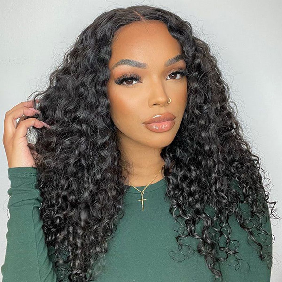 Tinashe hair glueless water wave lace frontal wig (6)