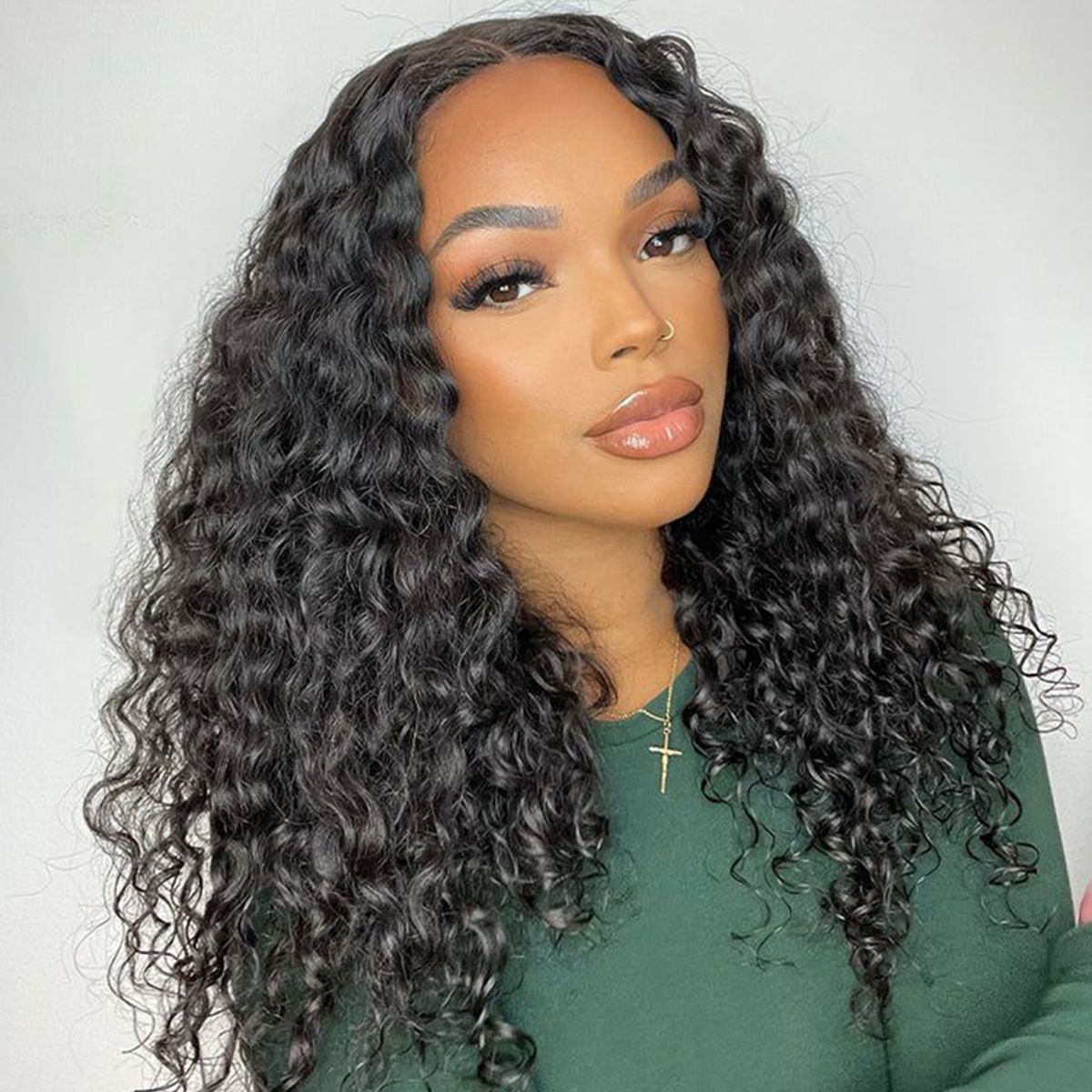 Tinashe hair glueless water wave lace frontal wig (7)
