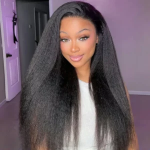 Tinashe hair kinky straight HD lace frontal wig 1