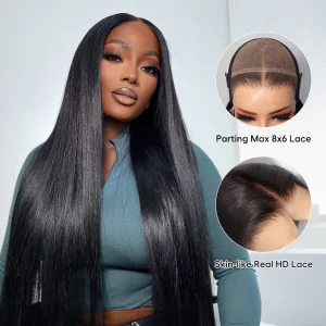 Tinashe hair straight 8x6 HD lace wig (6)