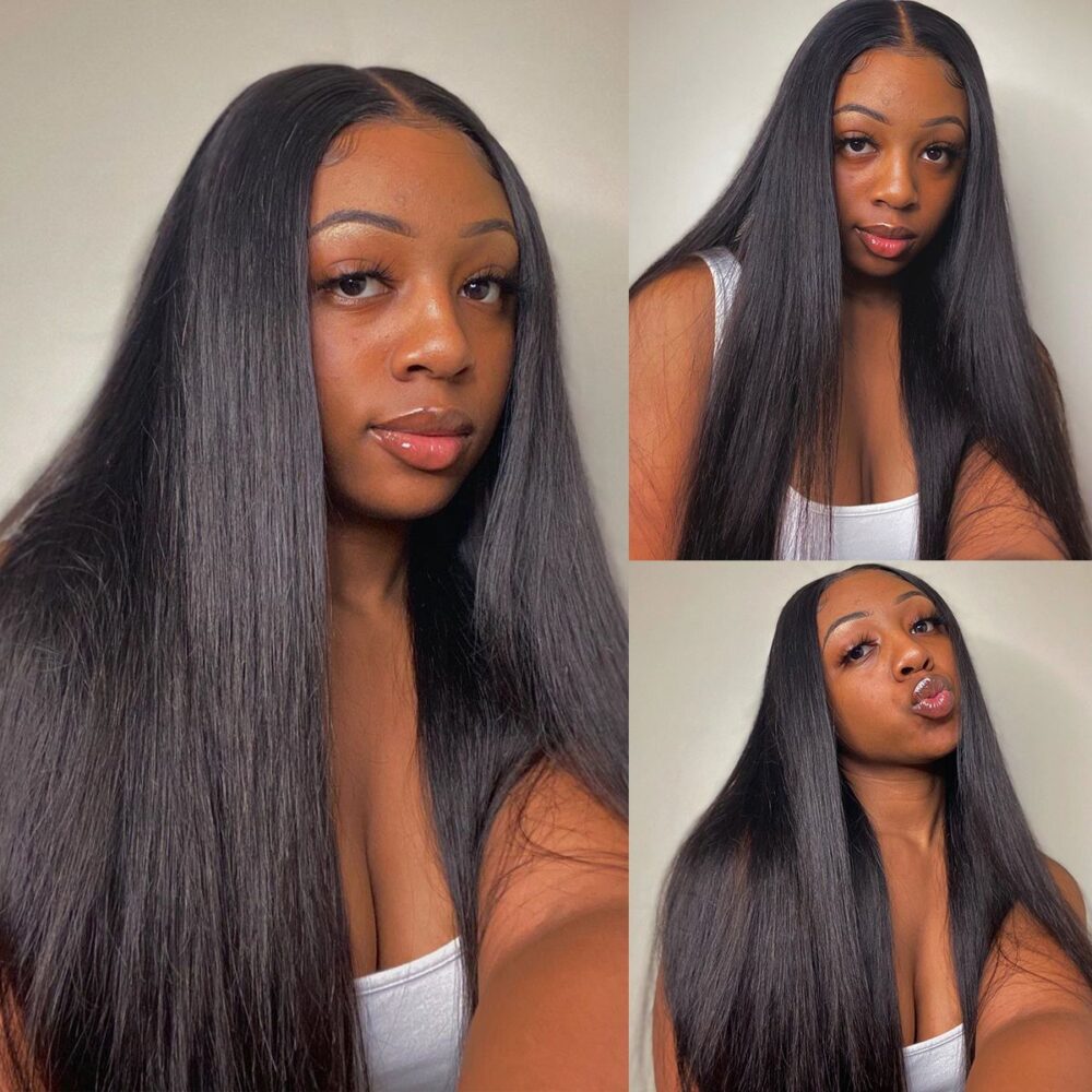 Pre Plucked 13x6 Lace Front Wigs Straight Human Hair Tinashehair 5371