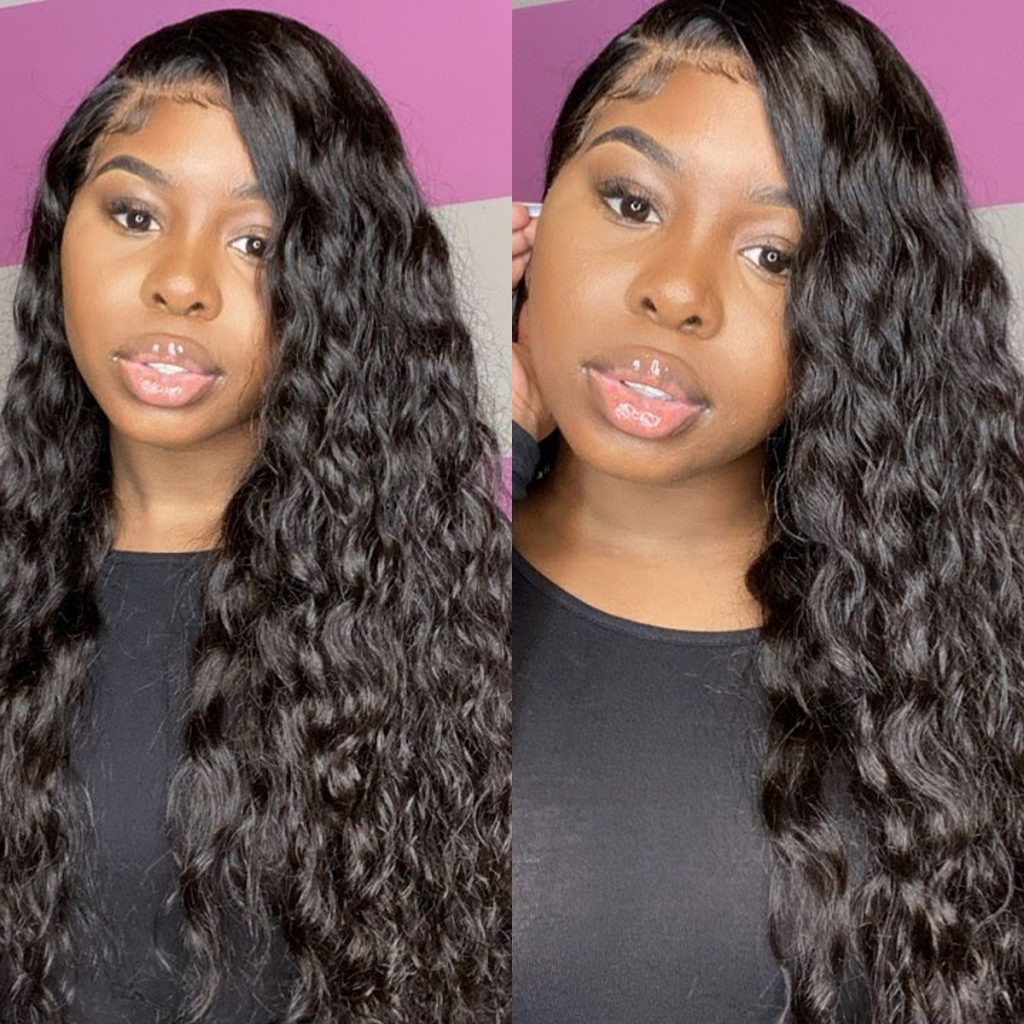 Water Wave HD Lace Front Wigs Super Thick Human Hair Wig | Tinashehair