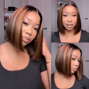 Tinashe hair glueless highlight bob wig