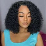 Tinashe hair glueless kinky curly bob wig (2)