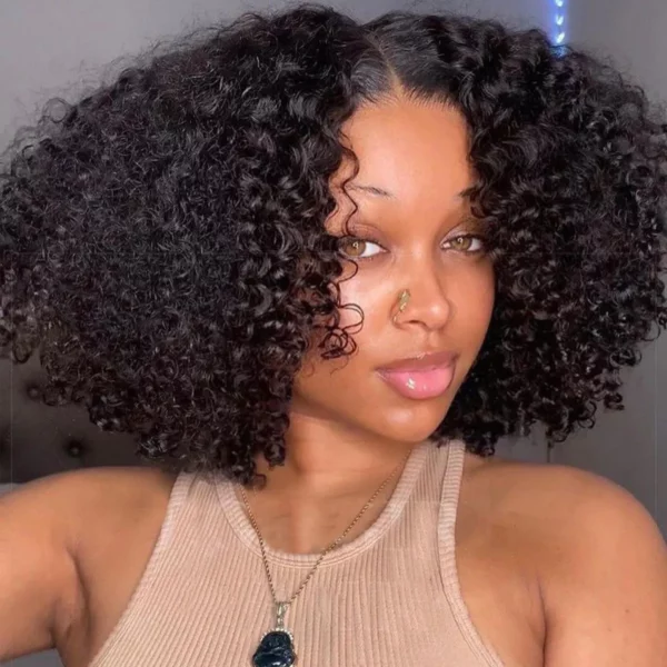 Tinashe hair glueless kinky curly bob wig (6)