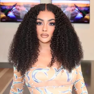Tinashe hair kinky curly lace front wig (1)