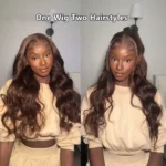 Tinashe hair brown body wave lace wig'
