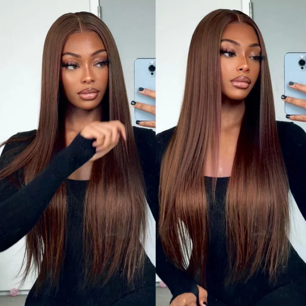Tinashe hair dark brown straight wig (3)