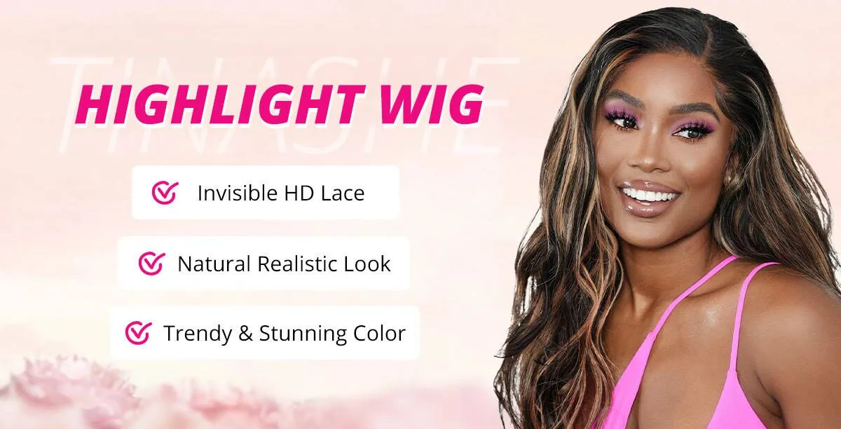 Tinashe hair highlight 1b-30 lace wig description