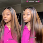 Tinashe hair highlight 1b30 straight wig