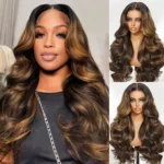 Tinashe hair highlight brown body wave wig Tinashe hair highlight brown body wave wig