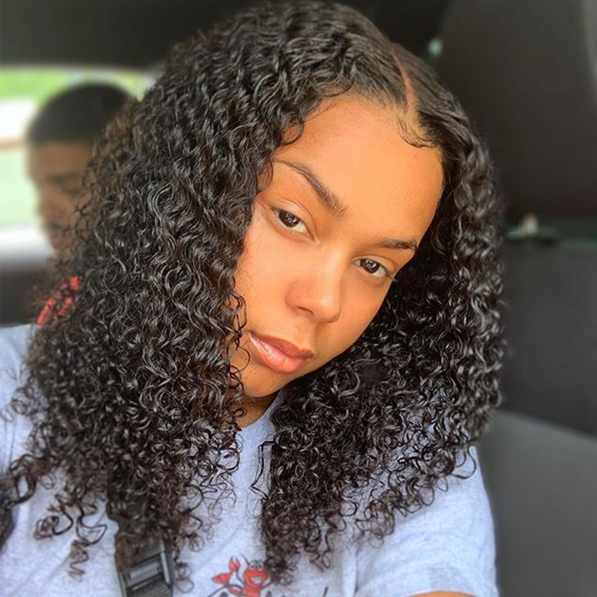 curly wigs with closure