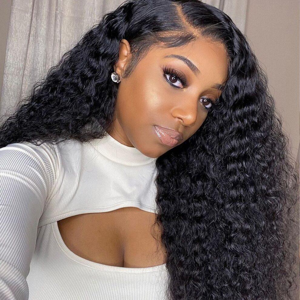 Deep Wave Human Hair Hd Lace Front Wigs 250% High Density 