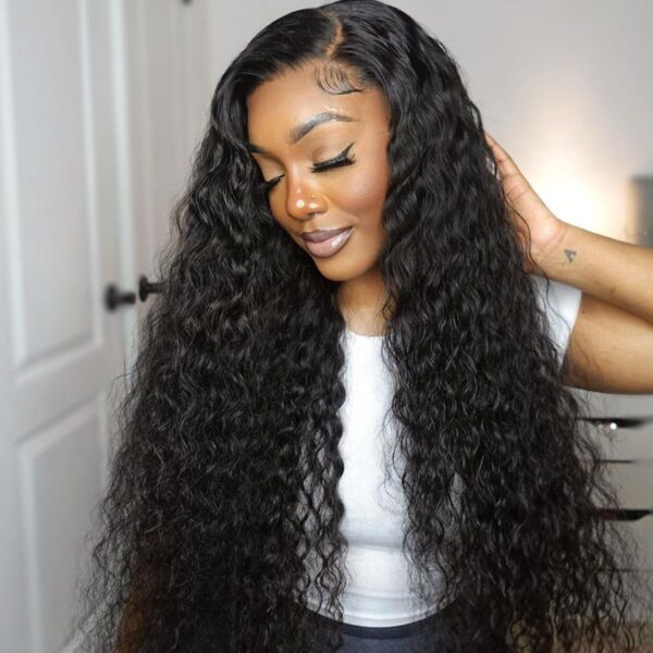 Breathable Airy Cap Glueless 6x5 Plus Lace Wig Water Wave Pre-cut Hd 