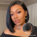 Tinashe hair bone straight 6x5 bob wig 1