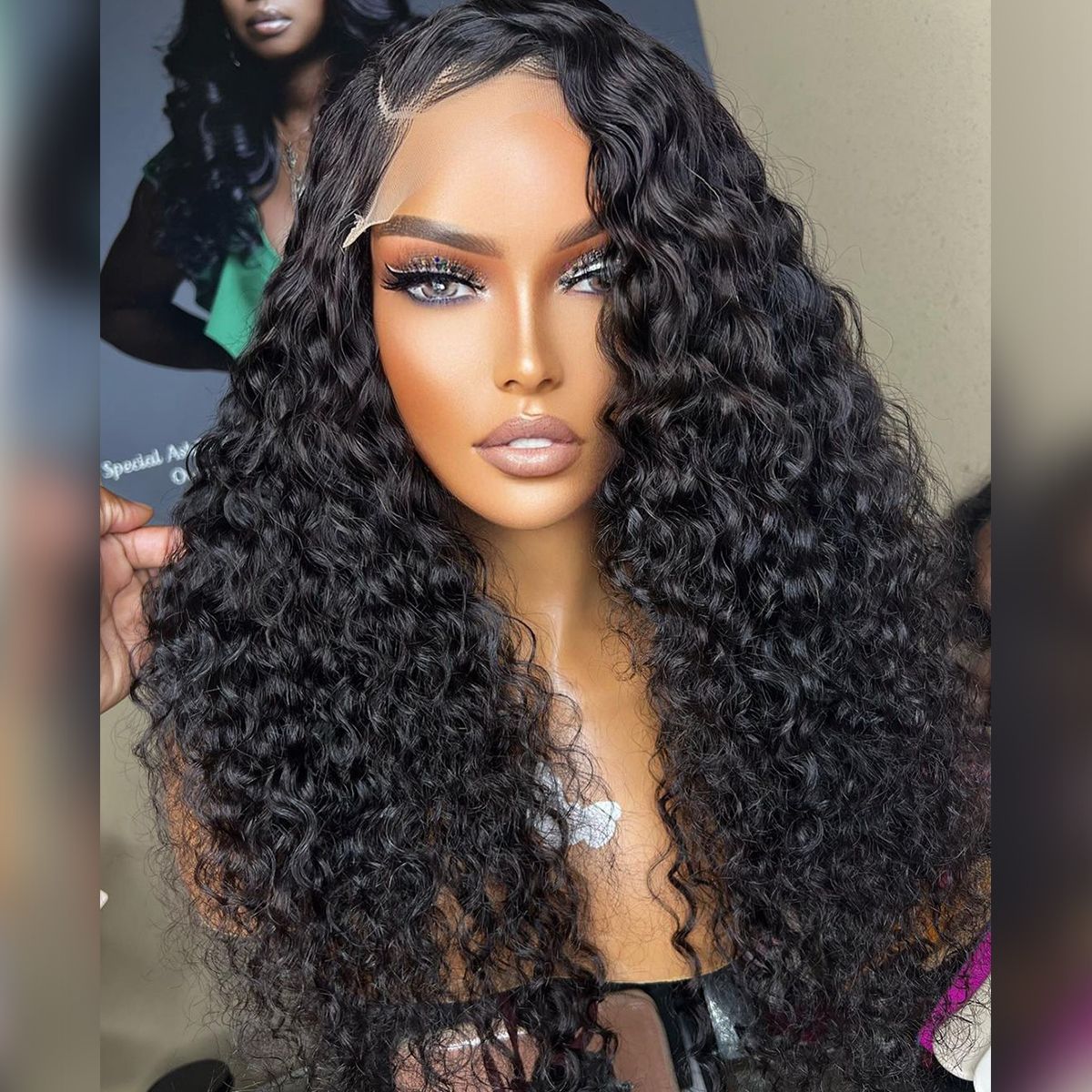 Tinashe hair high density curly lace wig
