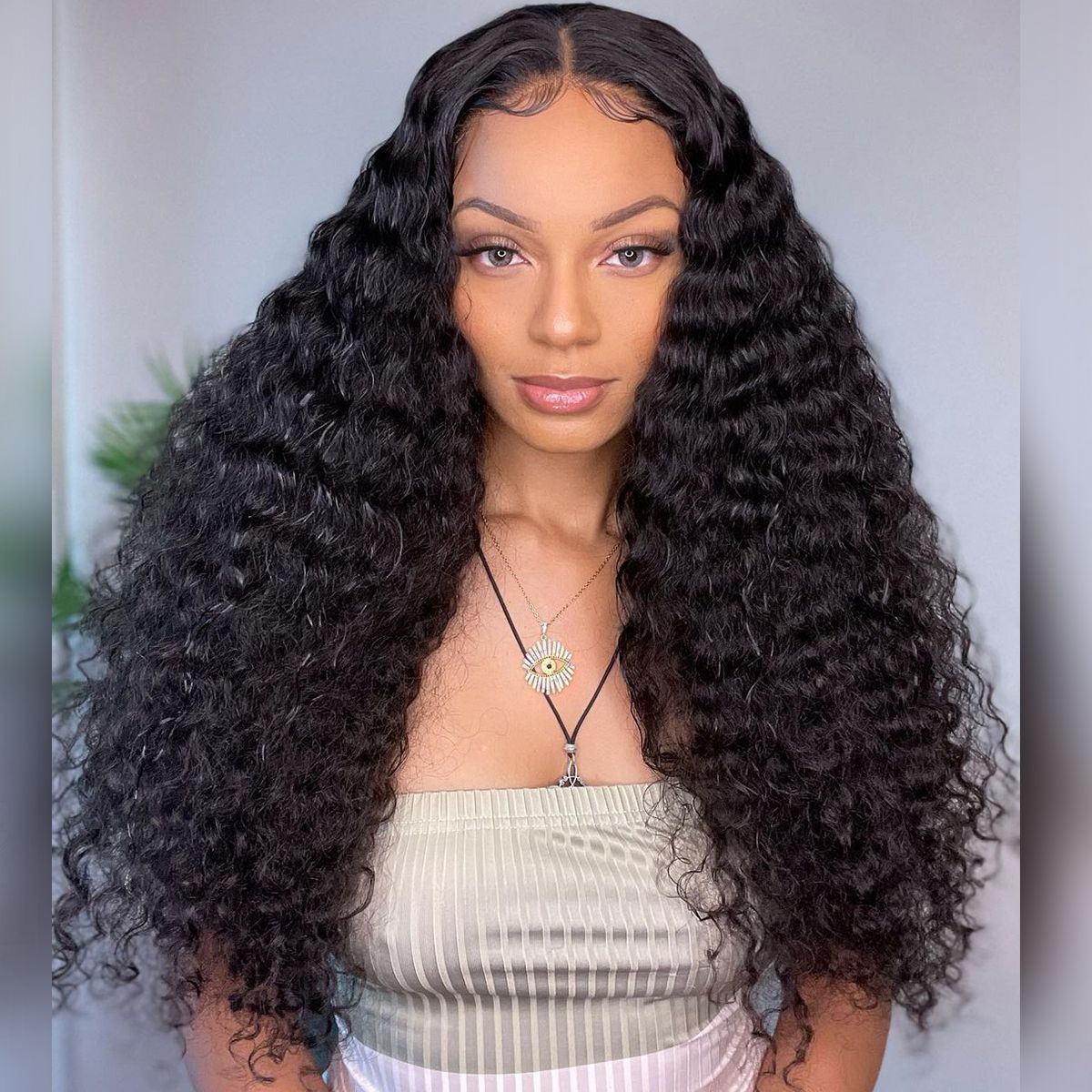 Tinashe hair high density deep wave lace wig