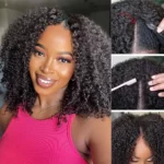 Tinashe hair kinky curly V part wig (4)