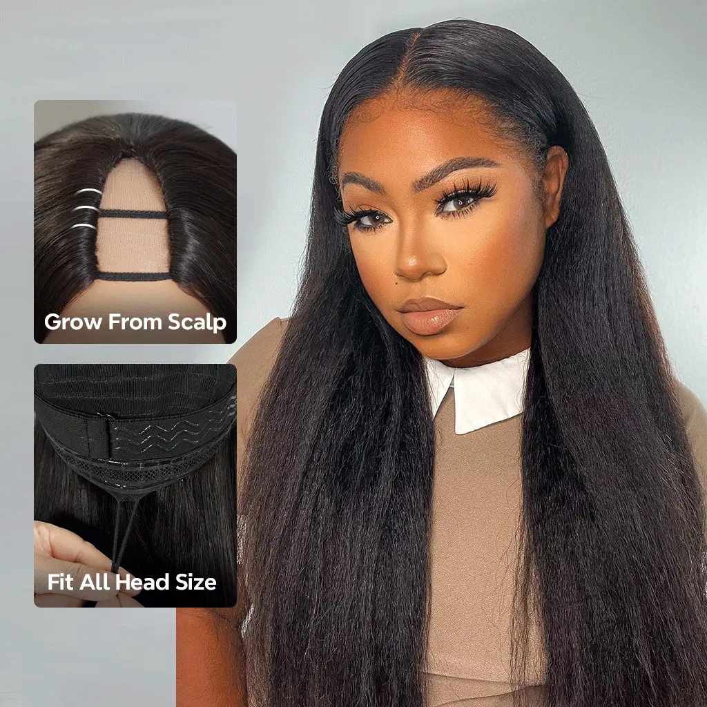 Tinashe hair kinky straight v part wig
