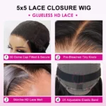 hd lace closure wig detail