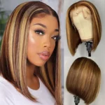Tinashe hair highlight honey blonde bob wig (2)