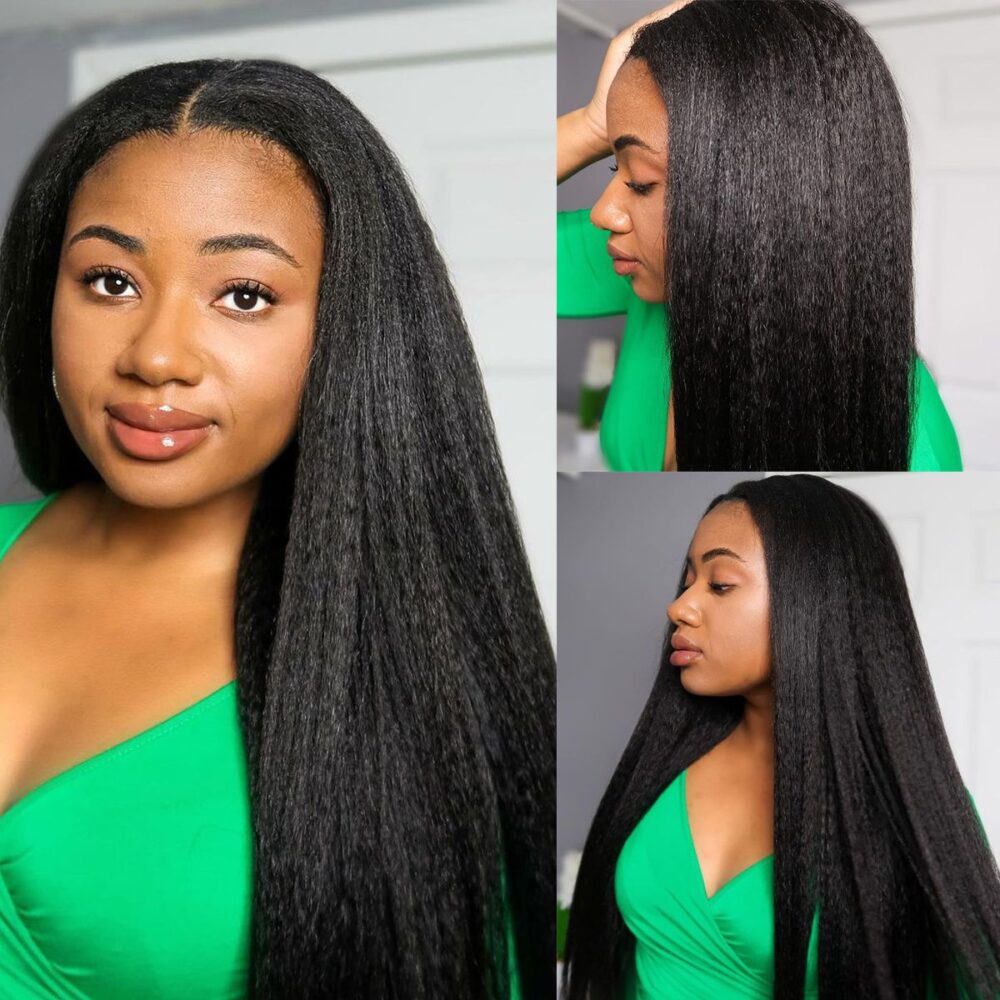 360 Lace Frontal Wigs Kinky Straight Human Hair Wigs | Tinashe Hair