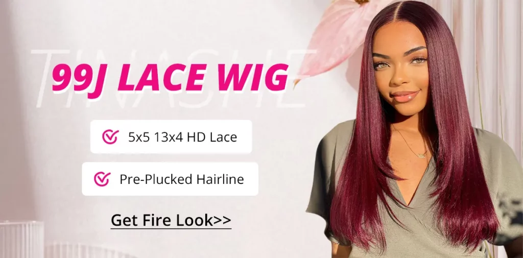 Tinashe hair 99j lace wig description
