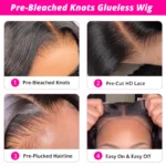Tinashe hair pre-bleached knots wear go wig detail (1)