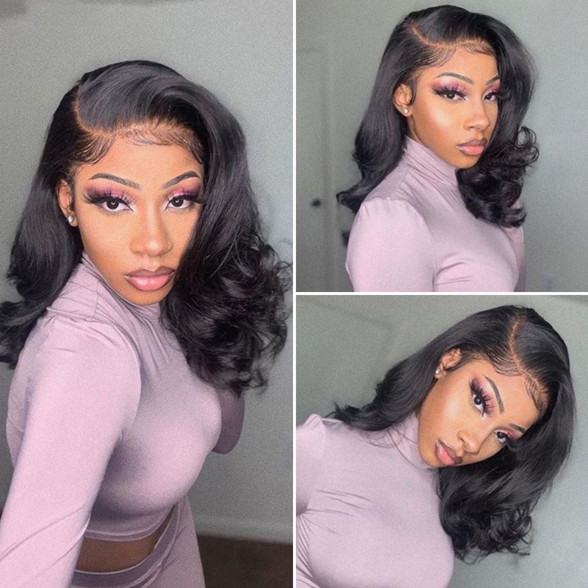 New Body Wave Glueless Wig 13×4 Undetectable Lace Front Short Wigs